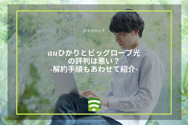 au ひかり ビッグローブ　アイキャッチ画像